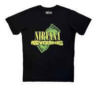 Rock Off officially Licensed Products Nirvana Nevermind Dollar Premium Carbon Finish T-Shirt in Black | Size: Large Rock Off officially Licensed Products Black L