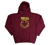 Rock Off officially licensed products Nirvana Yellow Grunge Face Pullover Hoodie M