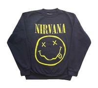Rock Off officially licensed products Nirvana Yellow Grunge Face Sweatshirt XL