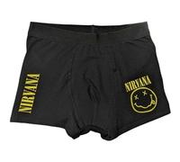 Rock Off officially licensed products Nirvana Yellow Grunge Smile Boxers M