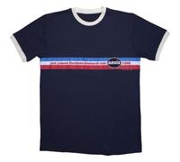 Rock Off officially licensed products Oasis 1996 Tour Horizontal Stripes Ringer T Shirt XXL Navy