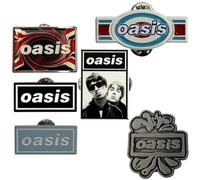 Rock Off officially Licensed Products Oasis Band Logo Pin Badge Gift Set One Size