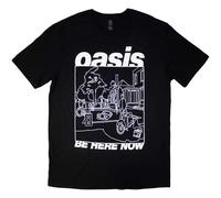 Oasis T-Shirt Be Here Now Line Drawing B500z - Unisex Short Sleeves Medium