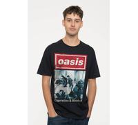 Rock Off officially Licensed Products Oasis Cigarettes & Alcohol Single Cover T-Shirt in Black | Size: XL Rock Off officially Licensed Products Black XL