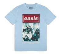 Rock Off officially Licensed Products Oasis Cigarettes & Alcohol Single Cover T-Shirt in Blue | Size: Large Rock Off officially Licensed Products Blue L