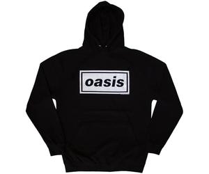 Rock Off officially licensed products Oasis Decca Band Logo Pullover Hoodie S Black