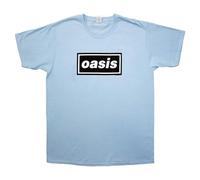 Rock Off officially licensed products Oasis Decca Band Logo T Shirt L Blue