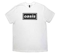 Rock Off officially licensed products Oasis Decca Band Logo T Shirt M White