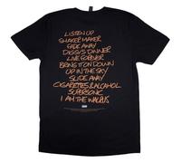 Rock Off officially licensed products Oasis Definitely Maybe AAA Setlist T Shirt S Black