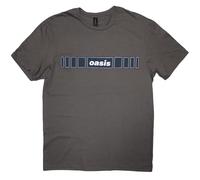 Rock Off officially licensed products Oasis Horizontal Bars Band Logo T Shirt M Charcoal