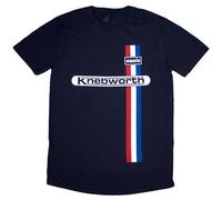 Oasis T-Shirt Knebworth Vertical Stripe – Officially Licensed – Unisex S Navy