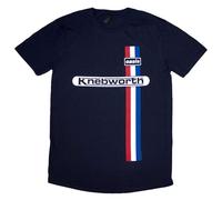 Rock Off officially licensed products Oasis Knebworth Vertical Stripe T Shirt XXL Navy