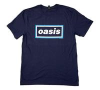 (M, Navy) Oasis Maine Road Event Logo T Shirt