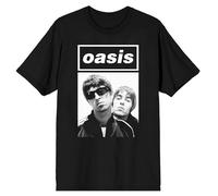 Rock Off officially licensed products Oasis Noel and Liam Boxed Photo T Shirt S Black