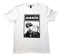 (XXL, White) Oasis Noel And Liam Boxed Photo T Shirt