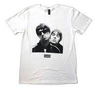 Rock Off officially licensed products Oasis Noel and Liam Square Photo T Shirt S White