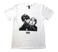 (XXL, White) Oasis Noel And Liam Square Photo T Shirt