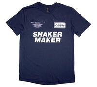 Rock Off officially licensed products Oasis Shakermaker Tracklist T Shirt M Blue