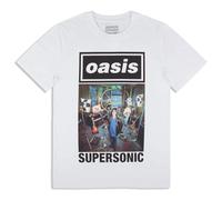 Rock Off officially licensed products Oasis Supersonic Single Cover T Shirt L White