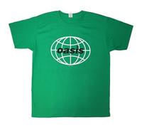 Oasis Unisex T-Shirt: 1998 World Tour - Mexico City (Green) (Back Print) (Large)