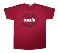 World Tour South America 1998 T Shirt Oasis Red L