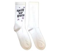 Rock Off officially licensed products Olivia Rodrigo Spill Your Guts Ankle Socks UK Size 7-11, White, M