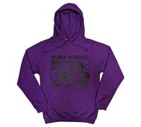 Rock Off officially licensed products Olivia Rodrigo Threshold Lips Grid Pullover Hoodie L Purple
