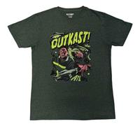 Rock Off officially licensed products Outkast ATLiens Band Logo T Shirt L Green