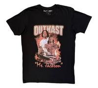 Rock Off officially Licensed Products Outkast Ms Jackson Premium Carbon T-Shirt in Black | Size: Large Rock Off officially Licensed Products Black L