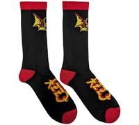 Rock Off officially licensed products Ozzy Osbourne Bat Logo Ankle Socks UK Size 7-11, black, M
