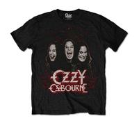 Rockoff Trade Men's Ozzy Osbourne Crows & Bars T-Shirt, Black, X (Size:X-Large)
