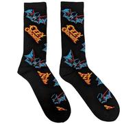 Rock Off officially licensed products Ozzy Osbourne Logos And Bats Ankle Socks One Size