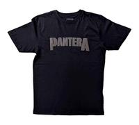 Rock Off officially licensed products Pantera Hi-Build Leaf Skull Band Logo T Shirt L Black