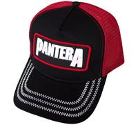 Rock Off officially licensed products Pantera Patch Band Logo Trucker Baseball Cap One Size Red