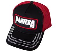 Rock Off officially licensed products Pantera Patch Band Logo Trucker Baseball Cap One Size Red