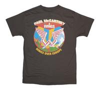Rock Off officially licensed products Paul McCartney Wings Over Europe T Shirt S Charcoal