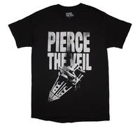 Rock Off officially licensed products Pierce The Veil Large Text T Shirt M Black