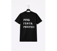 Rock Off officially Licensed Products Pink Floyd Pompeii Stencil Premium Carbon Finish T-Shirt in Black | Size: Large Rock Off officially Licensed Products Black L