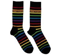 Rock Off officially licensed products Pink Floyd Prism Stripes Band Logo Ankle Socks UK Size 7-11
