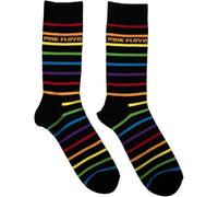 Rock Off officially licensed products Pink Floyd Wide Stripes Band Logo Ankle Socks UK Size 7-11