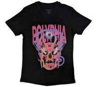 Rock Off officially licensed products Polyphia 'Skull Circle P' (Black) Unisex Long Sleeve T-Shirt (Black, M)