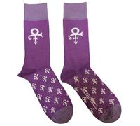 Prince Ankle Socks Symbol Purple - Officially Licensed - One Size (UK 7-11)