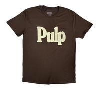 Rock Off officially licensed products Pulp Band Logo T Shirt XL Brown