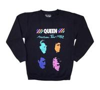 Rock Off officially licensed products Queen American Tour 1982 Band Logo Sweatshirt M Navy