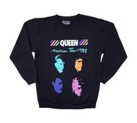 Rock Off officially licensed products Queen American Tour 1982 Band Logo Sweatshirt S Navy