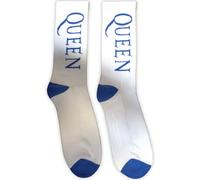 Rock Off officially licensed products Queen Blue Band Logo Ankle Socks One Size