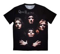 Rock Off officially licensed products Queen Bohemian Rhapsody Sublimation Print T Shirt S Black