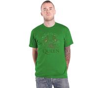 Rock Off officially licensed products Queen Holiday Crest Christmas T Shirt L Green