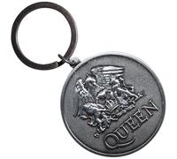 Rock Off officially licensed products Queen Silver Crest Double Sided Keyring Keychain One Size