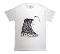 Rock Off officially licensed products Radiohead Grim Reaper Organic T Shirt S White